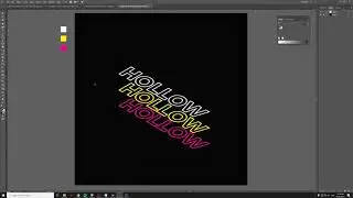 Create Hollow Text Effect in Adobe Illustrator | Visuals by Rhon