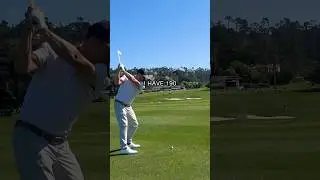 The Scariest second shot in all of golf! #golf #pebblebeach