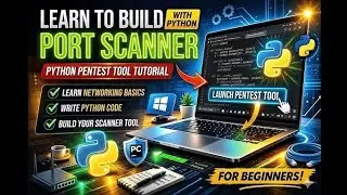 Scan Open Ports Using Python | Ethical Hacking Tutorial 