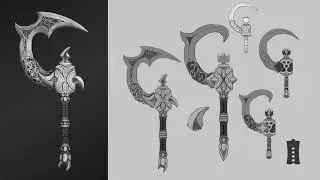 Weapon Concepting Time-lapse Demo
