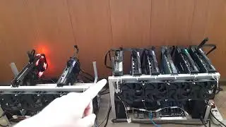 МАЙНИНГ ферма за 610 000 майнинг 2022   на видеокартах  RX 6600 XT  6700 XT