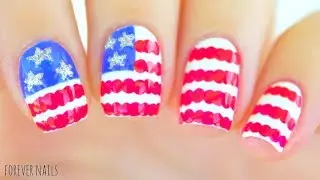 EASY FOURTH OF JULY NAILS