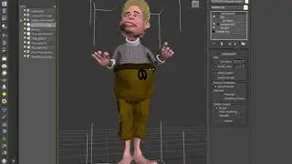 Cartoon character animated