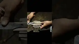 knife Making from rusted file #knifemaking #blacksmithing #shorts