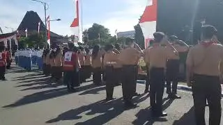 Upacara HUT RI Ke 77 di Ponorogo