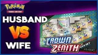 Pokemon Crown Zenith Sea and Sky Box Battle | (Husband vs. Wife EP 1)