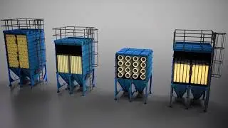 Nederman L Series industry dust collector filter CGI video