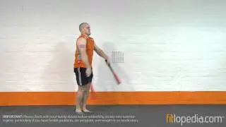 Power Club Lunge with Double Swipe