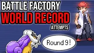 DOUBLE EDGE RAIKOU? Battle Factory WORLD RECORD Attempts! | Pokemon Emerald