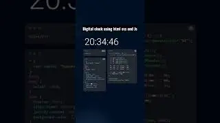 Create Digital Clock Using Html, CSS and JavaScript🔥🔥🔥 | The India Coder