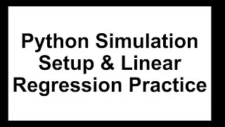 (Docceptor 머신러닝 4-3) 머신러닝을 위한 Python setup 및 Linear regression 실습