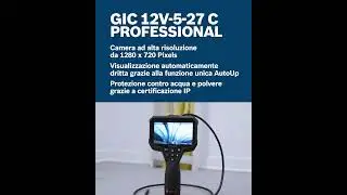 Visualizzazione dritta con la telecamera da ispezione GIC 12V-5-27 C #shorts#boschprofessional