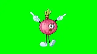 Onion animated vegetable Green screen animation cartoon copyright free character all