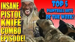 insane paintball pistol knife kill combo! TOP 5 KILLS!
