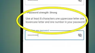 Use At Least 8 Characters One Uppercase Letter One Lowercase Letter And One Number In Your Password.
