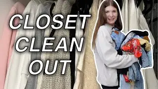 CLOSET DECLUTTER 2023 | Trying everything on!
