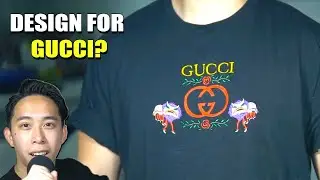 If I could design for GUCCI (DIY GUCCI T-SHIRT)