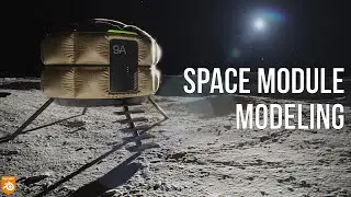 Space module - Modeling tutorial - Blender and Fluent add-on