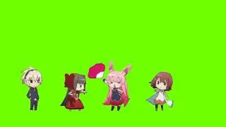La calle bota fuego - Anime dance [CHROMA KEY GREEN SCREEN]
