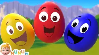 Easter Egg Song + More Color Song & Nursery Rhymes For Kids | NuNu Tv