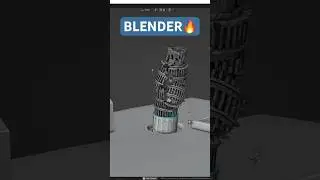 How I destroyed the Leaning Tower of Pisa in Blender