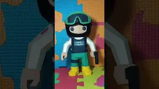 Papercraft ✂️ Funko G.O.E.🚓 #papercraft #manualidades #art #sedena #soldier #soldado #policiacivil
