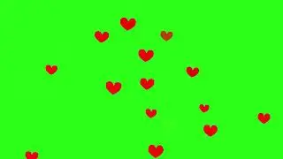 Flying Hearts Green Screen Effects | Green Screen effects