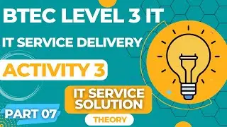 BTEC Level 3 IT - Unit 14 - IT Service Delivery - Part 07 - IT SERVICE SOLUTION (Theory PowerPoint)