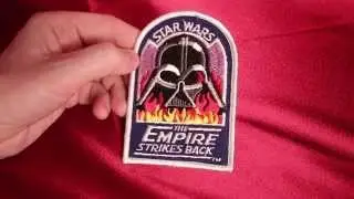 Vintage THE EMPIRE STRIKES BACK Darth Vader Fan Club patch. HD review