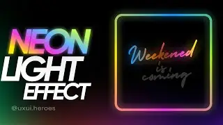 💡Neon light effect in figma  | Figma tutorial | Figma animation