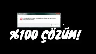 GTA 5 failed initialization please reboot and restart the game HATASI KESİN ÇÖZÜM! %100