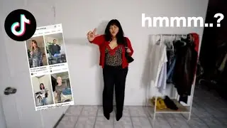 trying the viral tiktok capsule wardrobe!