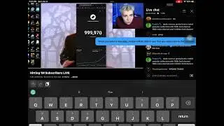 Recorded steak hitting 1M on his out of context channel 