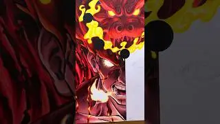 Might Guy VS Madara fight Drawing #anime #アニメ #naruto #narutoshippuden #madara #drawing