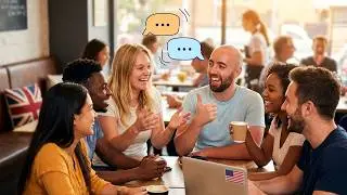 How to Start Speaking with Friends - English Speaking Practice and Small Talk - American & British