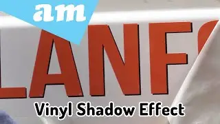 Create Shadow Effect by Two Colours of Vinyl Overlap Each Other Tips and Tricks Demonstrated