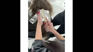 Детское окрашивание. Беби блонд методом шатуш с пропуском