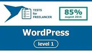 Freelancer - WordPress - level 1 - test (85%)