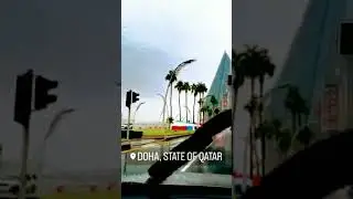 Enjoying a Rainy day in doha #beautifulqatar