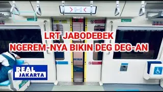MENJAJAL NAIK KERETA LRT JABODEBEK || REM-NYA CKYTTTTTTTTTT !!!!
