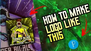 How To Make Gaming Mascot logo || How To Make Free Fire Logo || How To Add Font On Logo TUTORIAL