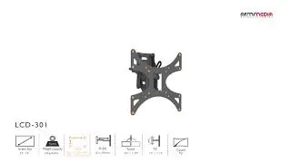 Настенный кронштейн для LED LCD телевизоров ARM MEDIA LCD 301 BLACK