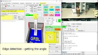 Workpiece edge detection, center finder