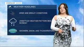 Gusty conditions continue with unsettled weather settling in