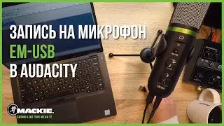 Как записать звук в Audacity с USB-микрофоном Mackie EM-USB