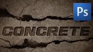 Photoshop Text Tutorial - Concrete Effect
