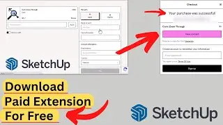 How To Free Download Paid Extension | Curic Zoom Through Extension | Sketchup Listing Plugins