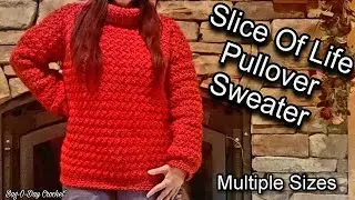 Easy Crochet Pullover Sweater Tutorial