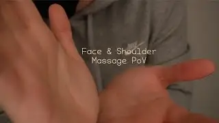 ASMR Face & Shoulder Massage PoV With Rain (Layered Sounds, Whispering, Roleplay)