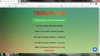 Bedava Ts3 Kurma (Bannerli + Sınırsız Ts3 + Imbot Yetki + TR Lokosyon) #2020